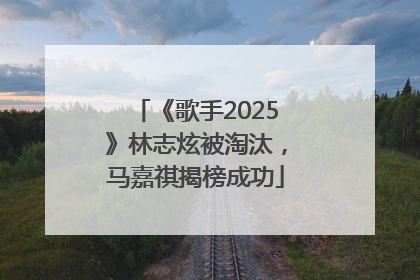 《歌手2025》林志炫被淘汰，马嘉祺揭榜成功