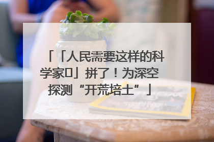 「人民需要这样的科学家⑭」拼了！为深空探测“开荒培土”