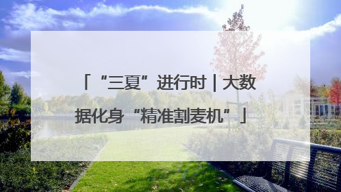 “三夏”进行时｜大数据化身“精准割麦机”
