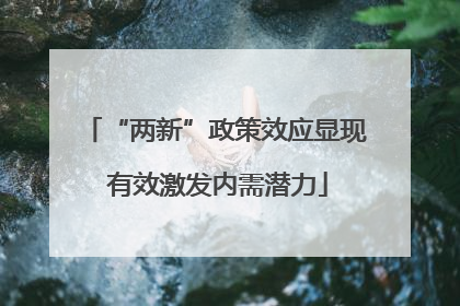 “两新”政策效应显现 有效激发内需潜力