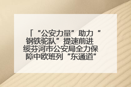 “公安力量”助力“钢铁驼队”提速前进 绥芬河市公安局全力保障中欧班列“东通道”绥芬河隧道贯通