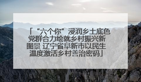 “六个你”浸润乡土底色 党群合力绘就乡村振兴新图景 辽宁省阜新市以民生温度激活乡村善治密码