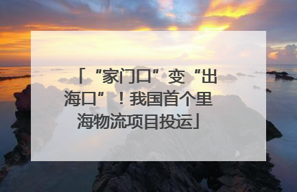 “家门口”变“出海口”！我国首个里海物流项目投运