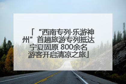 “西南专列·乐游神州”首趟旅游专列抵达宁夏固原 800余名游客开启清凉之旅
