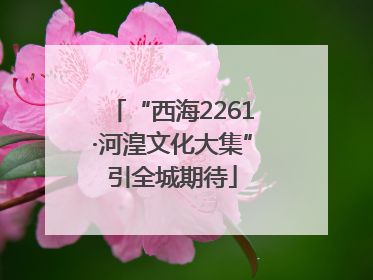 “西海2261·河湟文化大集”引全城期待