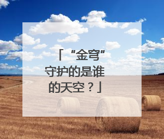 “金穹”守护的是谁的天空？