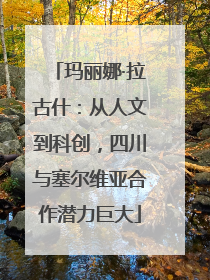 玛丽娜·拉古什：从人文到科创，四川与塞尔维亚合作潜力巨大