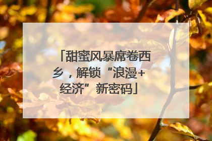 甜蜜风暴席卷西乡，解锁“浪漫+经济”新密码