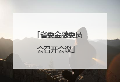 省委金融委员会召开会议