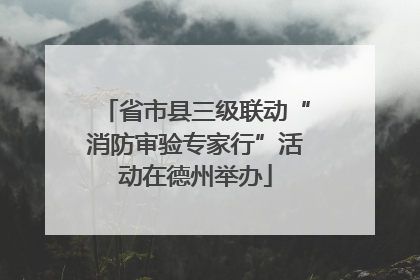 省市县三级联动“消防审验专家行”活动在德州举办