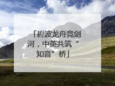 碧波龙舟竞剑河，中英共筑“知音”桥