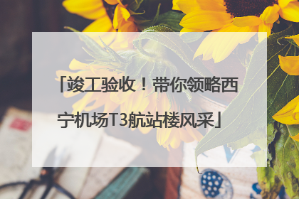 竣工验收！带你领略西宁机场T3航站楼风采