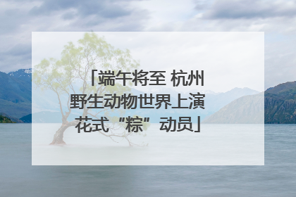 端午将至 杭州野生动物世界上演花式“粽”动员