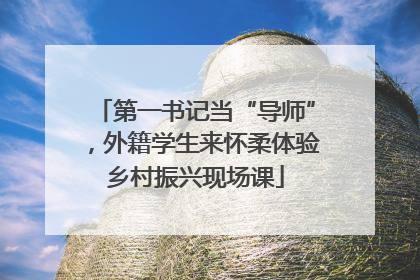 第一书记当“导师”，外籍学生来怀柔体验乡村振兴现场课