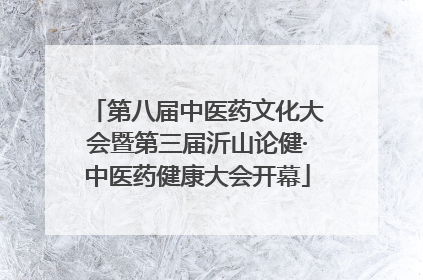 第八届中医药文化大会暨第三届沂山论健·中医药健康大会开幕