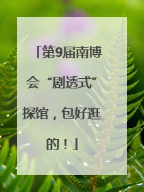 第9届南博会“剧透式”探馆，包好逛的！