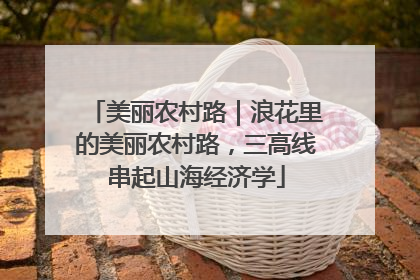 美丽农村路｜浪花里的美丽农村路，三高线串起山海经济学
