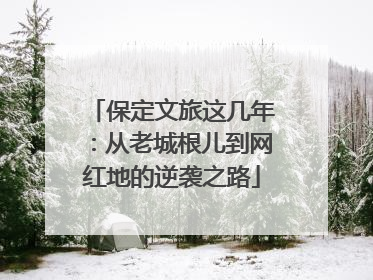 保定文旅这几年：从老城根儿到网红地的逆袭之路