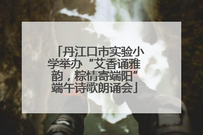 丹江口市实验小学举办“艾香诵雅韵，粽情寄端阳”端午诗歌朗诵会