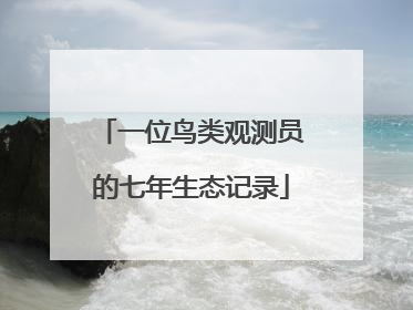 一位鸟类观测员的七年生态记录