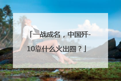 一战成名，中国歼-10靠什么火出圈？