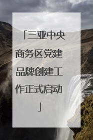 三亚中央商务区党建品牌创建工作正式启动