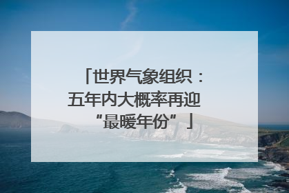 世界气象组织：五年内大概率再迎“最暖年份”