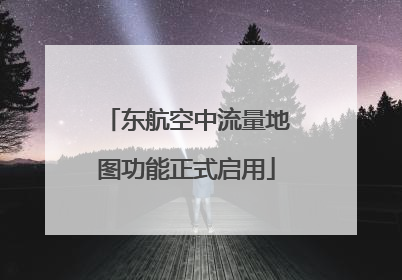 东航空中流量地图功能正式启用