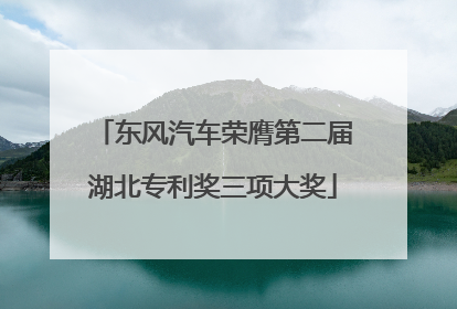东风汽车荣膺第二届湖北专利奖三项大奖
