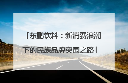 东鹏饮料：新消费浪潮下的民族品牌突围之路