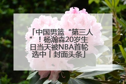 中国男篮“第三人”！杨瀚森20岁生日当天被NBA首轮选中丨封面头条