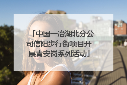中国一冶湖北分公司信阳步行街项目开展青安岗系列活动