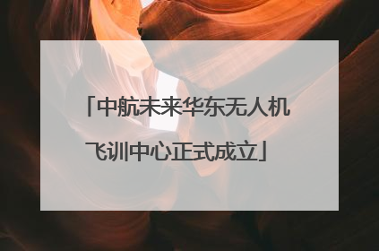 中航未来华东无人机飞训中心正式成立