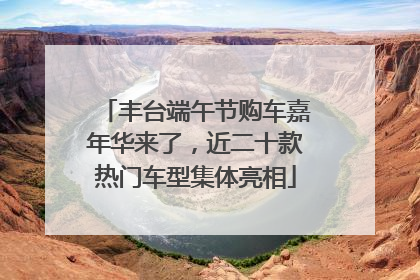 丰台端午节购车嘉年华来了，近二十款热门车型集体亮相