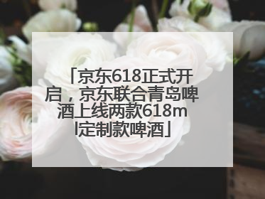 京东618正式开启，京东联合青岛啤酒上线两款618ml定制款啤酒