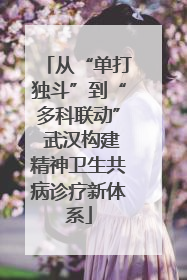 从“单打独斗”到“多科联动” 武汉构建精神卫生共病诊疗新体系
