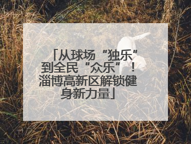 从球场“独乐”到全民“众乐”！淄博高新区解锁健身新力量
