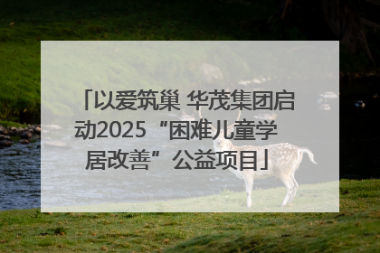 以爱筑巢 华茂集团启动2025“困难儿童学居改善”公益项目