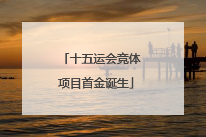十五运会竞体项目首金诞生