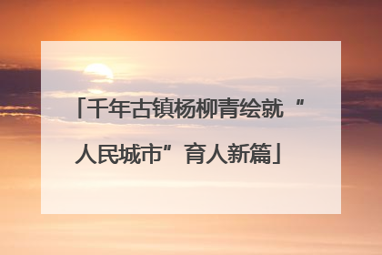 千年古镇杨柳青绘就“人民城市”育人新篇