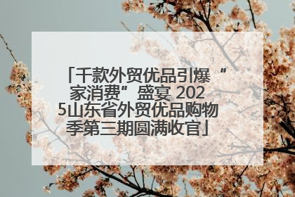 千款外贸优品引爆“家消费”盛宴 2025山东省外贸优品购物季第三期圆满收官