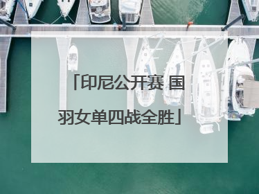 印尼公开赛 国羽女单四战全胜