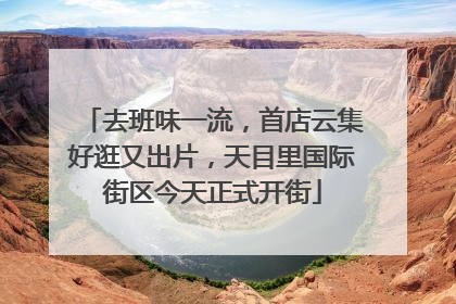 去班味一流，首店云集好逛又出片，天目里国际街区今天正式开街