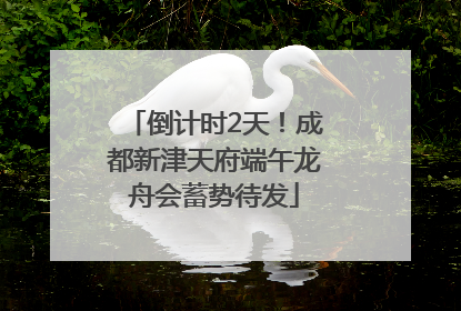 倒计时2天！成都新津天府端午龙舟会蓄势待发