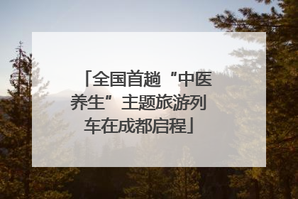 全国首趟“中医养生”主题旅游列车在成都启程