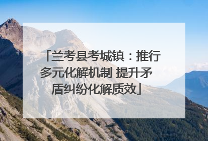 兰考县考城镇：推行多元化解机制 提升矛盾纠纷化解质效