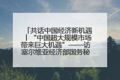 共话中国经济新机遇丨“中国超大规模市场带来巨大机遇”——访塞尔维亚经济部国务秘书尼科利奇