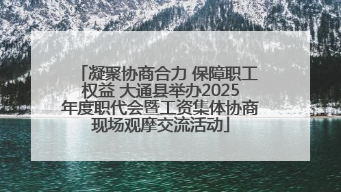 凝聚协商合力 保障职工权益 大通县举办2025年度职代会暨工资集体协商现场观摩交流活动