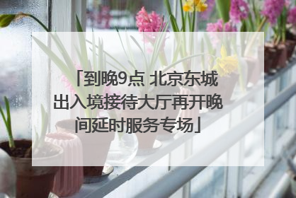 到晚9点 北京东城出入境接待大厅再开晚间延时服务专场