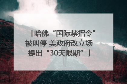 哈佛“国际禁招令”被叫停 美政府改立场提出“30天限期”